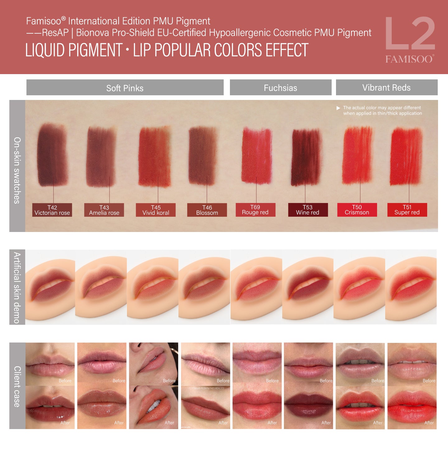 FAMISOO 5ML Permanent Makeup Pigments