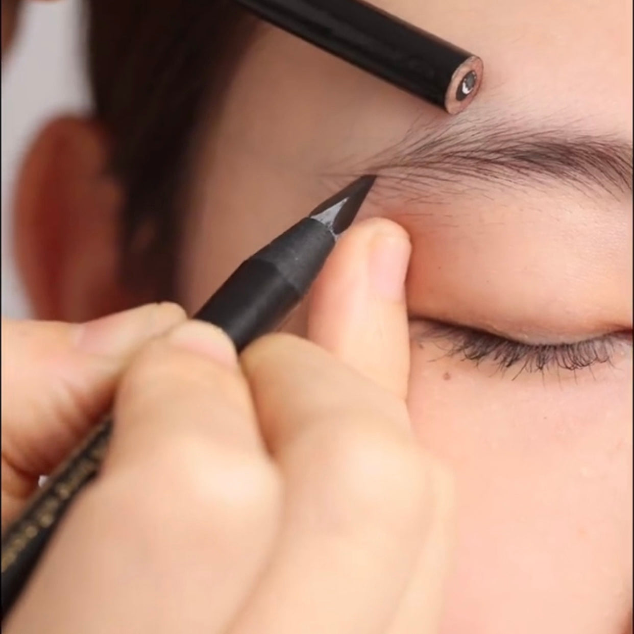 Schwarzer Permanent Makeup Microblading Augenbrauenstift