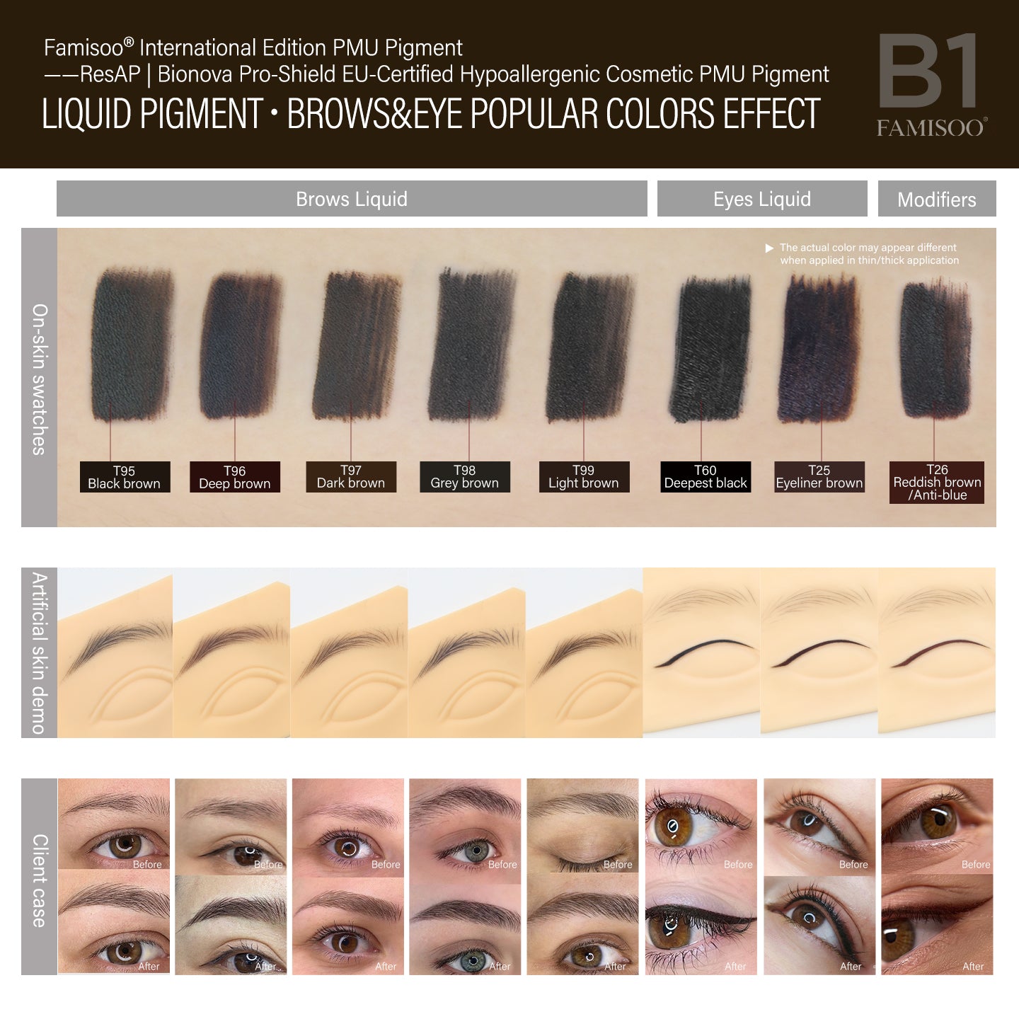 FAMISOO 5ML Permanent Makeup Pigments