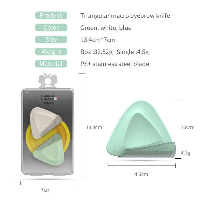 Hot Sale Triangle Eyebrow Trimmer for Beginners - 10PCS