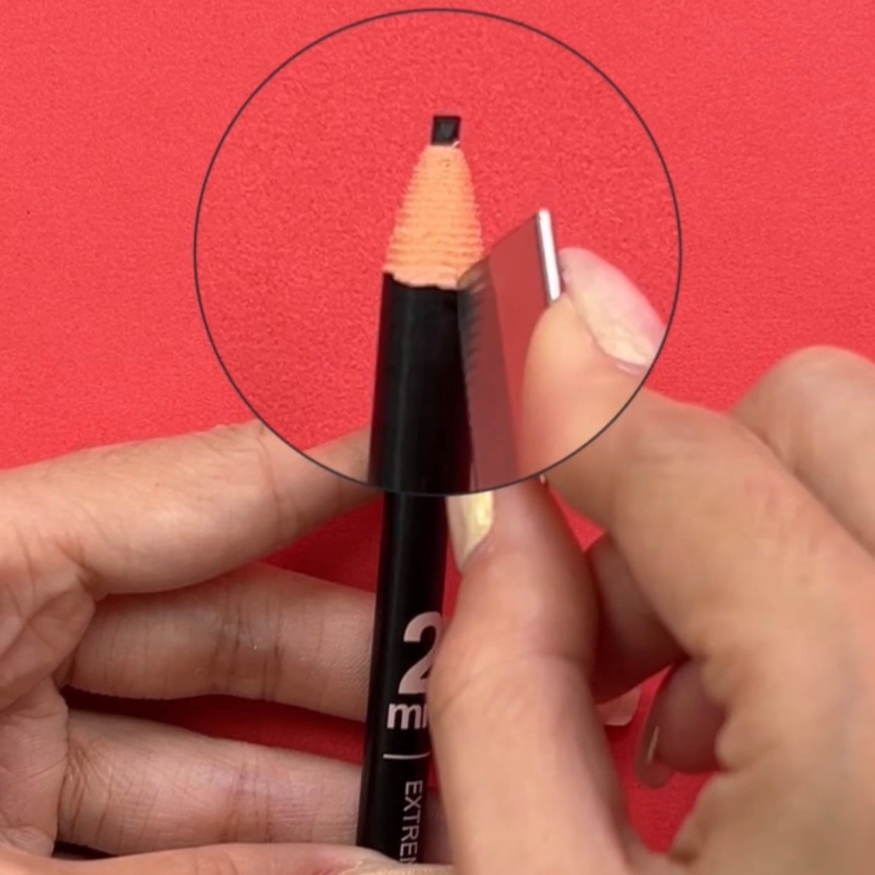 Black Color Permanent Makeup Microblading Hairstroke 2mm Extremely Slim Eyebrow Pencil