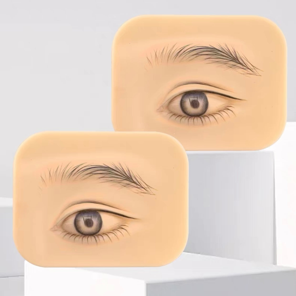 Piel de práctica de silicona 3D PMU para tatuajes de cejas y ojos (10 unidades)