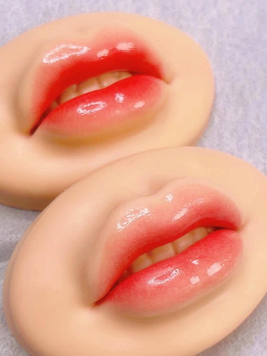 Modelo de práctica labial de silicona 5D de alta calidad, 50 g: perfecto para mapeo labial y entrenamiento de PMU.