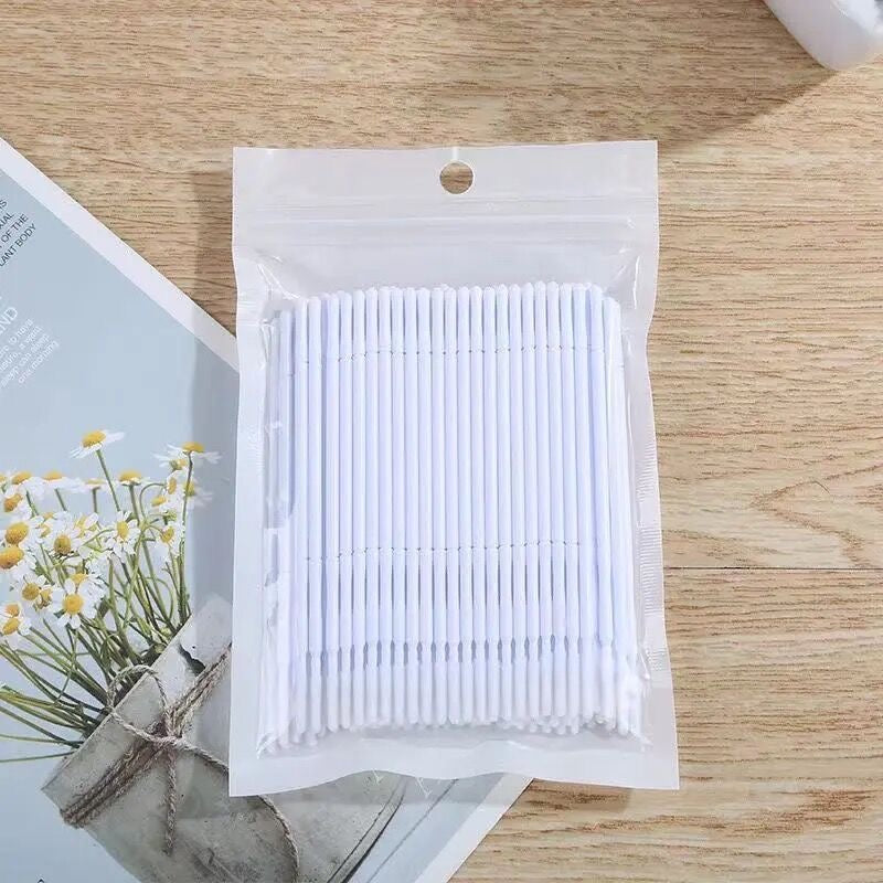Hisopos de algodón flexibles desechables para maquillaje PMU, herramientas de limpieza