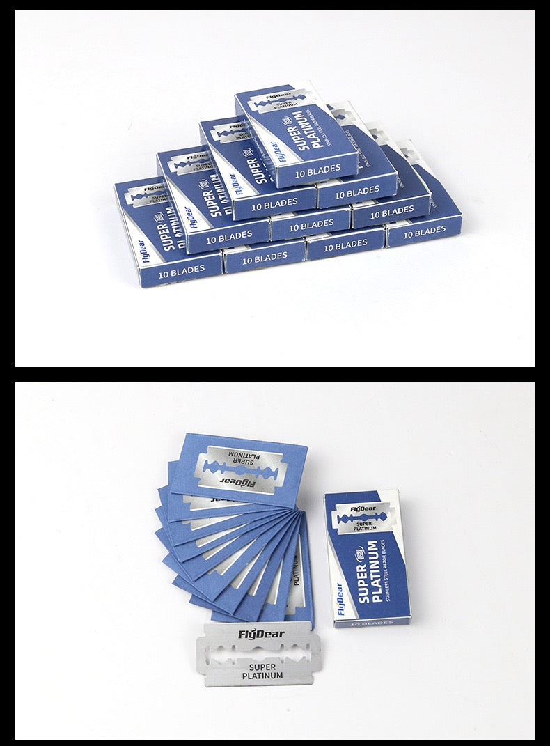 Classic Manual Stainless Steel Double-Edged Razor Blades – 2 Boxes