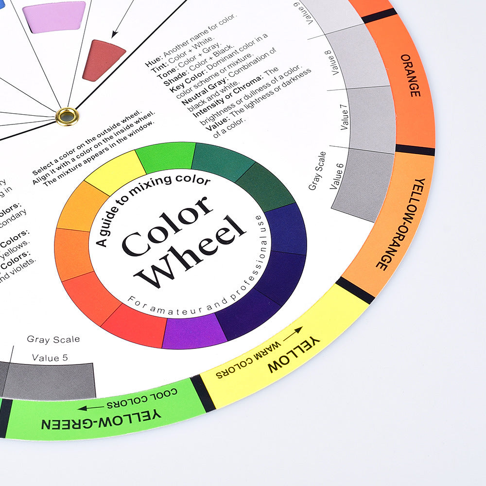 Essential Color Mixing Guide Tattoo and PMU Color Wheel - 10PCS
