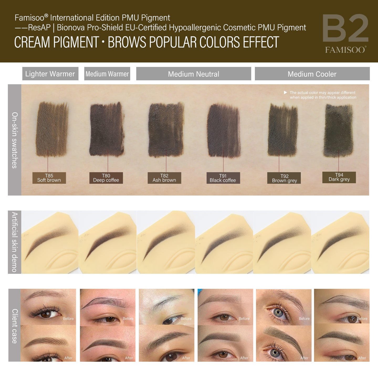 FAMISOO 5ML Permanent Makeup Pigments