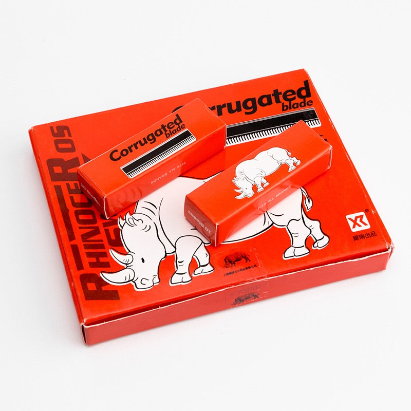 Professional Corrugated Eyebrow Razor Blades – Carbon Steel / Stainless Steel