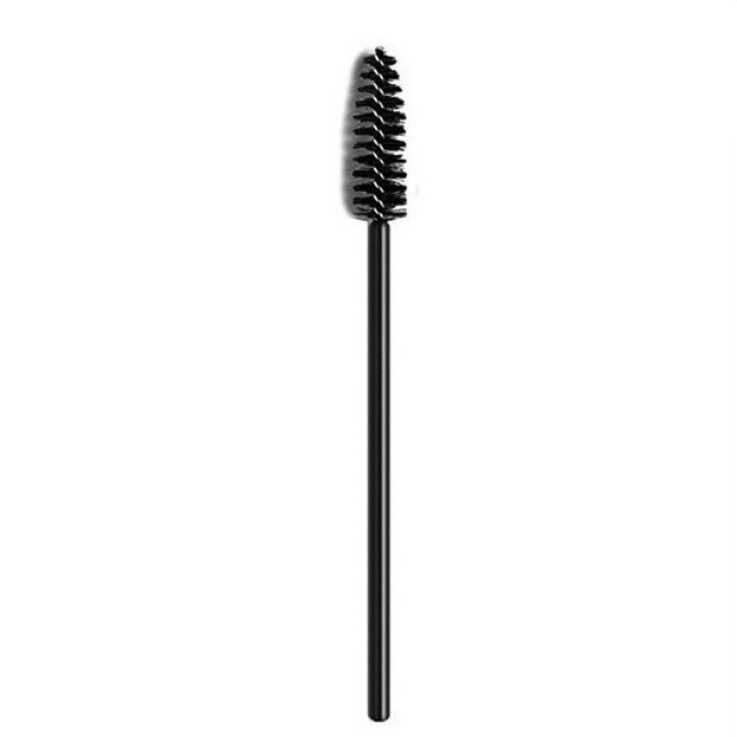 Doppelt verwendbare schwarze Spiralbürste für Augenbrauen und Wimpern