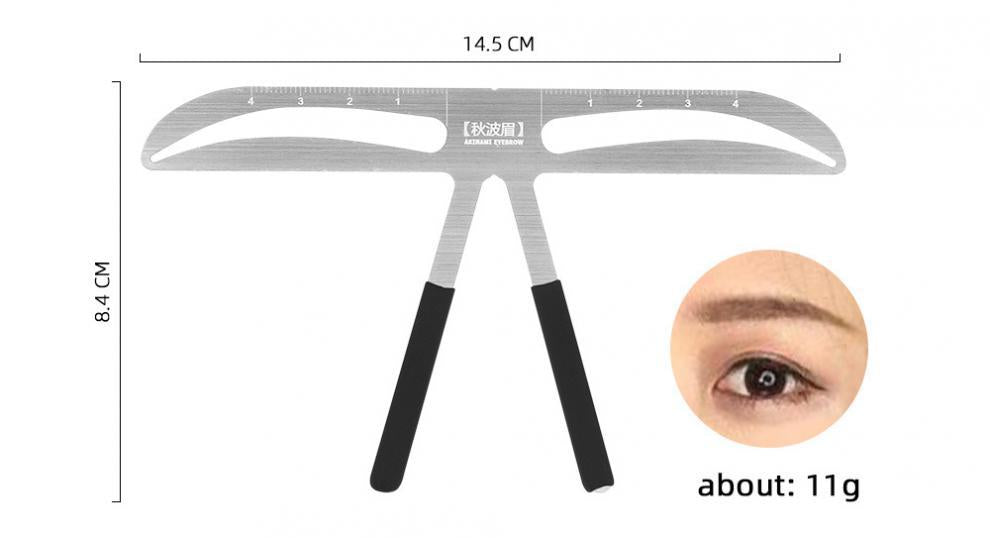 Metal Eyebrow Ruler – Essential Tool for Brow Mapping and Shaping - 5 PIECES