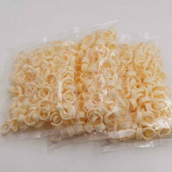 Soft Silicone Pigment and Glue Ring Cups - 10 BAGS