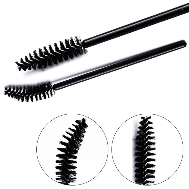 Premium Disposable Eyelash & Eyebrow Spiral Brushes