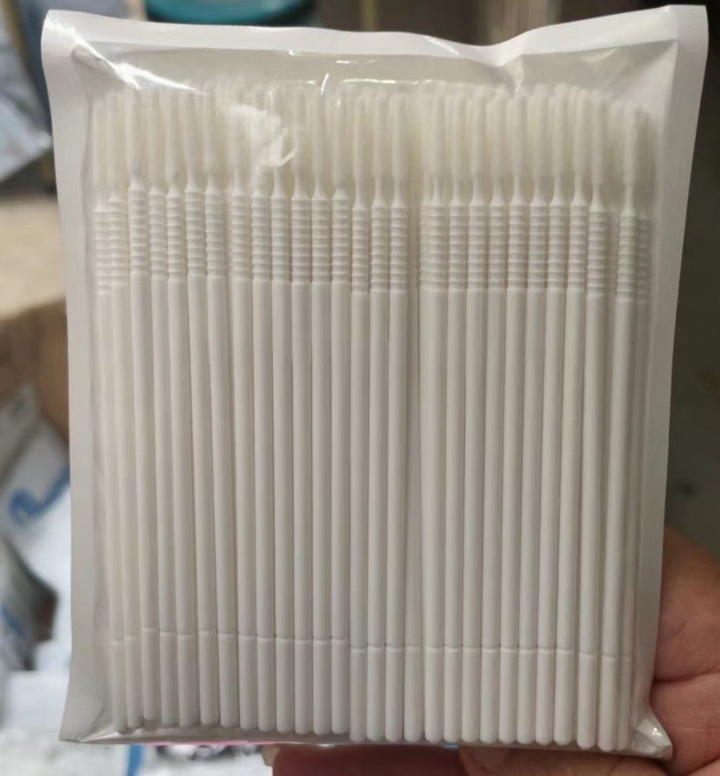 Hisopos de algodón flexibles desechables para maquillaje PMU, herramientas de limpieza