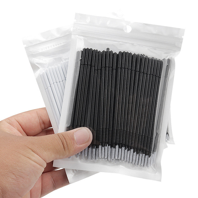 Premium Disposable Eyelash & Microblading Cleaning Swabs - 10 Packs