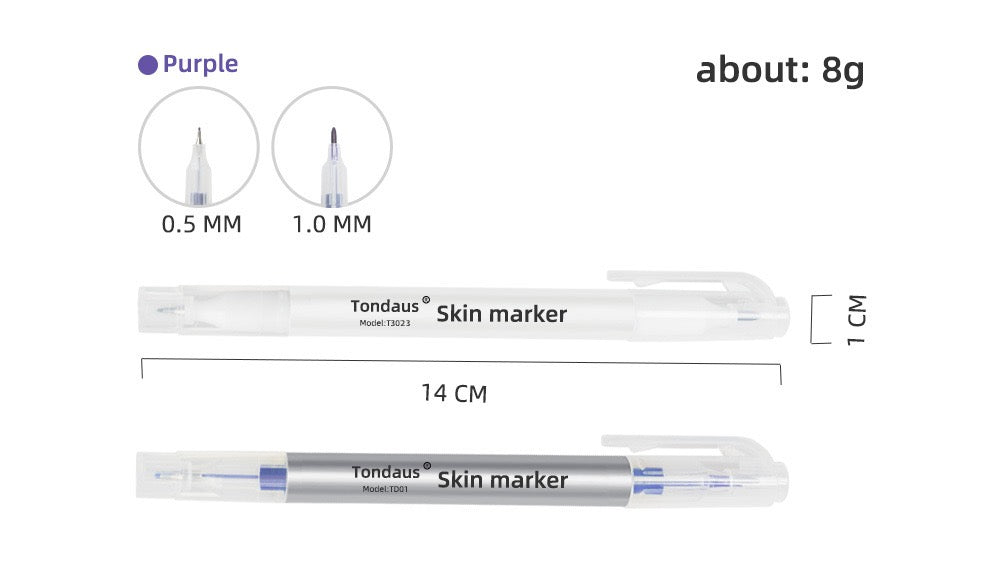 Skin Marker Pen for Precise Permanent Makeup Design - 20PCS
