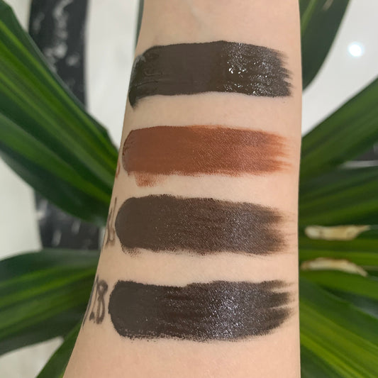 Semi Cream 12ml Inorganic Eyebrow Pigment: Dark Brown/ Maroon/ Chocolate/ Dream Brown