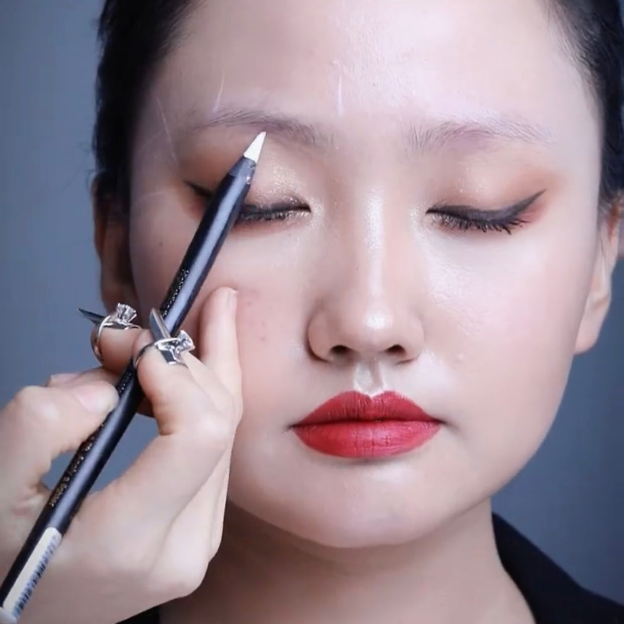 Weiße Farbe Permanent Makeup Microblading Augenbrauenstift