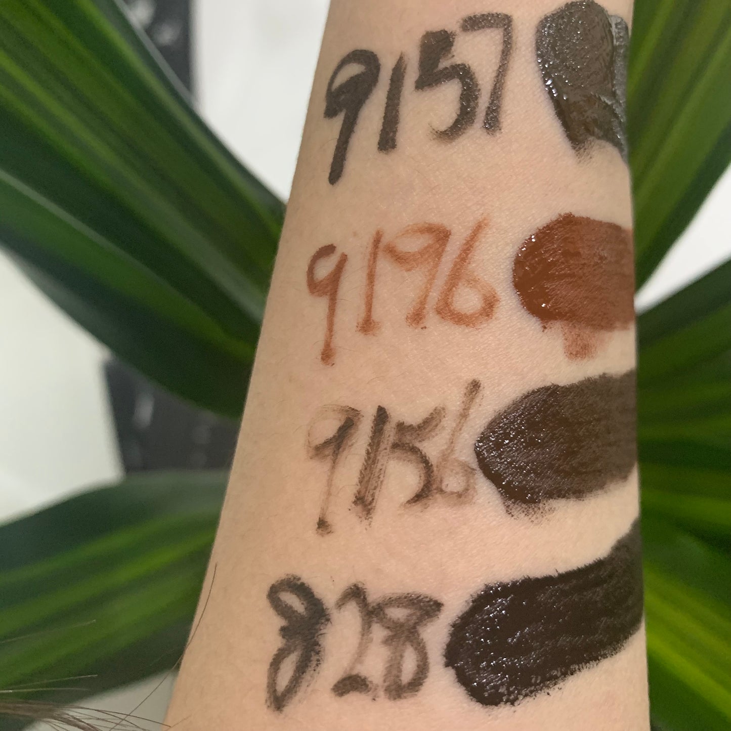 Pigmento inorgánico para cejas semicrema de 12 ml: marrón oscuro/granate/chocolate/marrón de ensueño