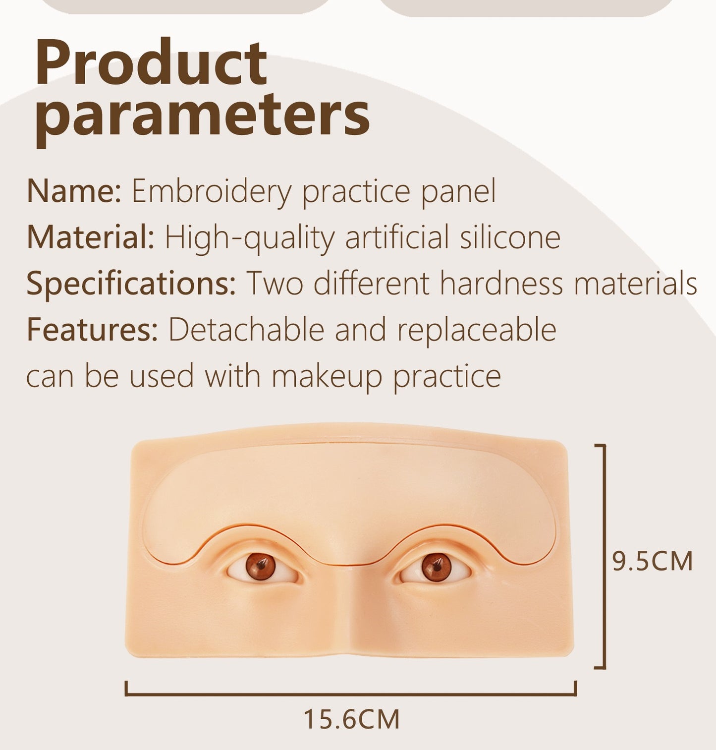 5D Makeup Face Replaceable Practice Pad - 10PCS