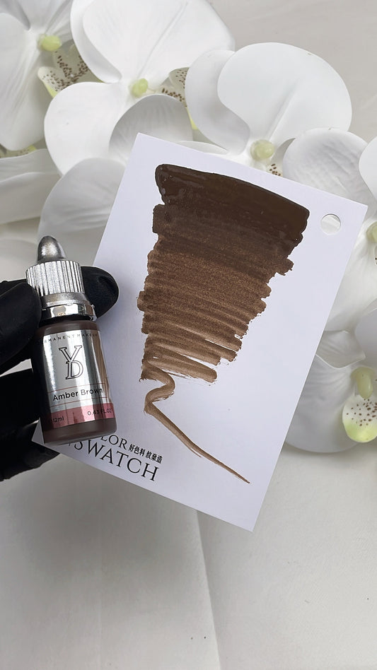 Amber Brown – Powder Hybrid Liquid PMU Pigment
