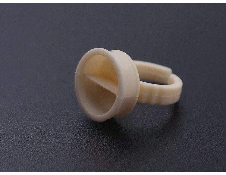 Soft Silicone Pigment and Glue Ring Cups - 10 BAGS
