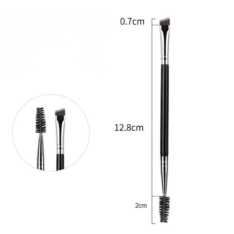 Ultra-Thin Angled Dual-Head Eyebrow Brush - 20PCS