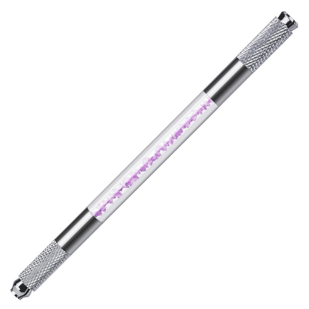 Bolígrafo manual de doble punta de cristal de estilo coreano (100PCS/BOLSA)