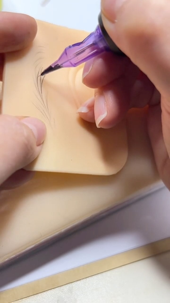 Piel de práctica de silicona 3D PMU para tatuajes de cejas y ojos (10 unidades)