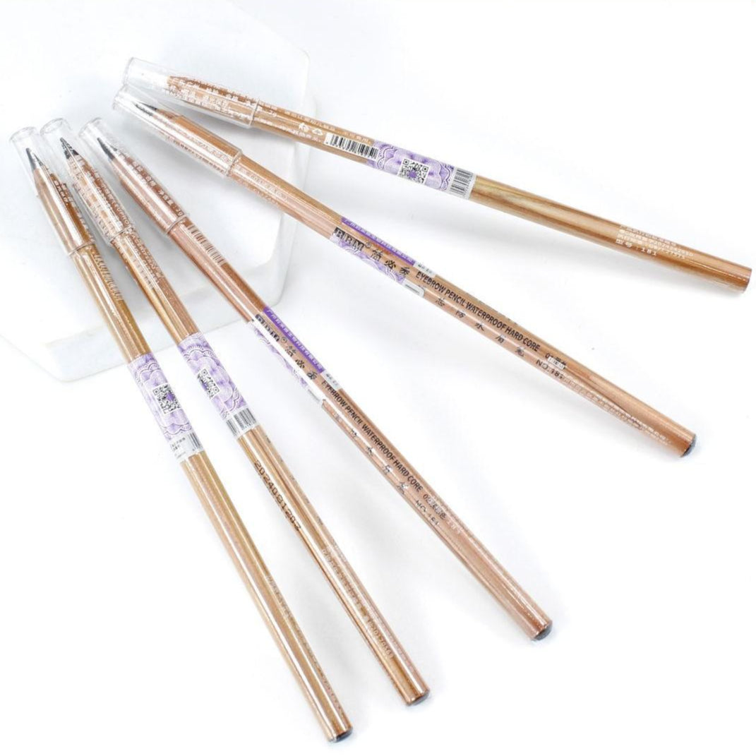 BBM Waterproof Hard-Core Eyebrow Pencil - Perfect for Precise Lines and Natural Brows - 12PCS/BOX