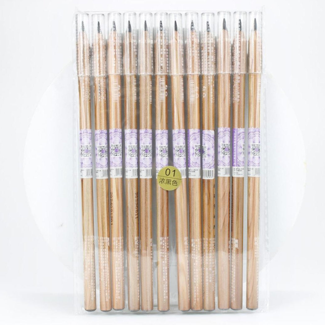 BBM Waterproof Hard-Core Eyebrow Pencil - Perfect for Precise Lines and Natural Brows - 12PCS/BOX