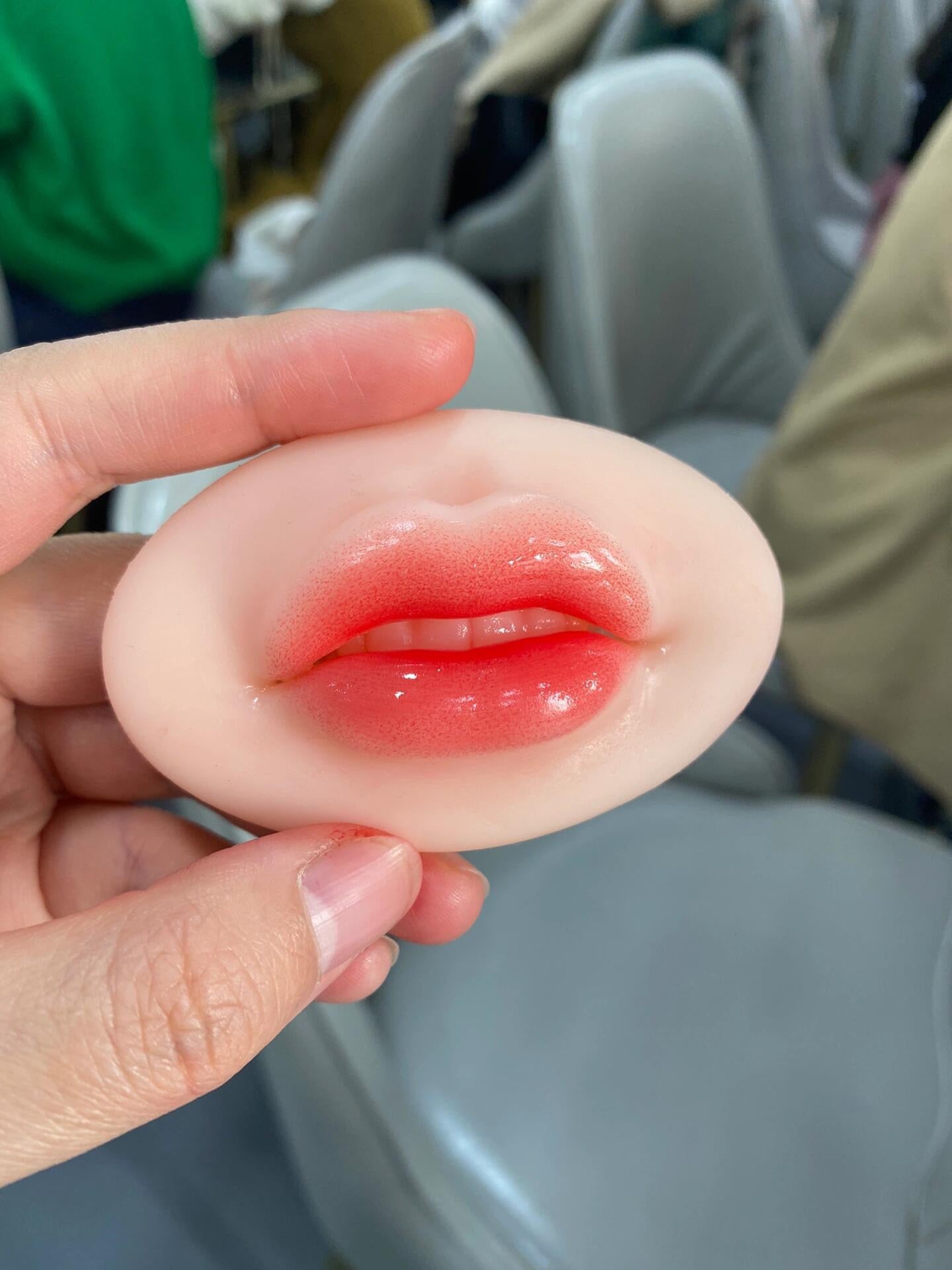 Modelo de práctica labial de silicona 5D de alta calidad, 50 g: perfecto para mapeo labial y entrenamiento de PMU.