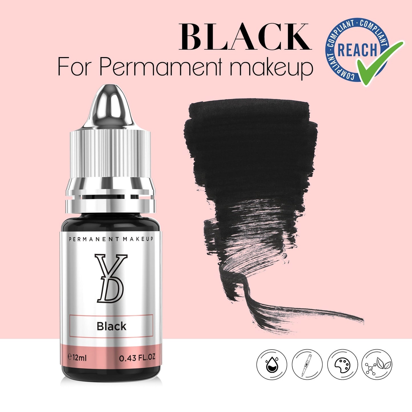 Black – Powder Hybrid Liquid PMU Pigment