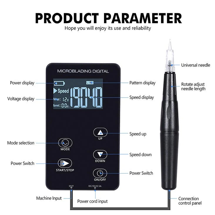 Bluesky 2.0 Pro Microblading Machine Kit - US Plug - Free Shipping