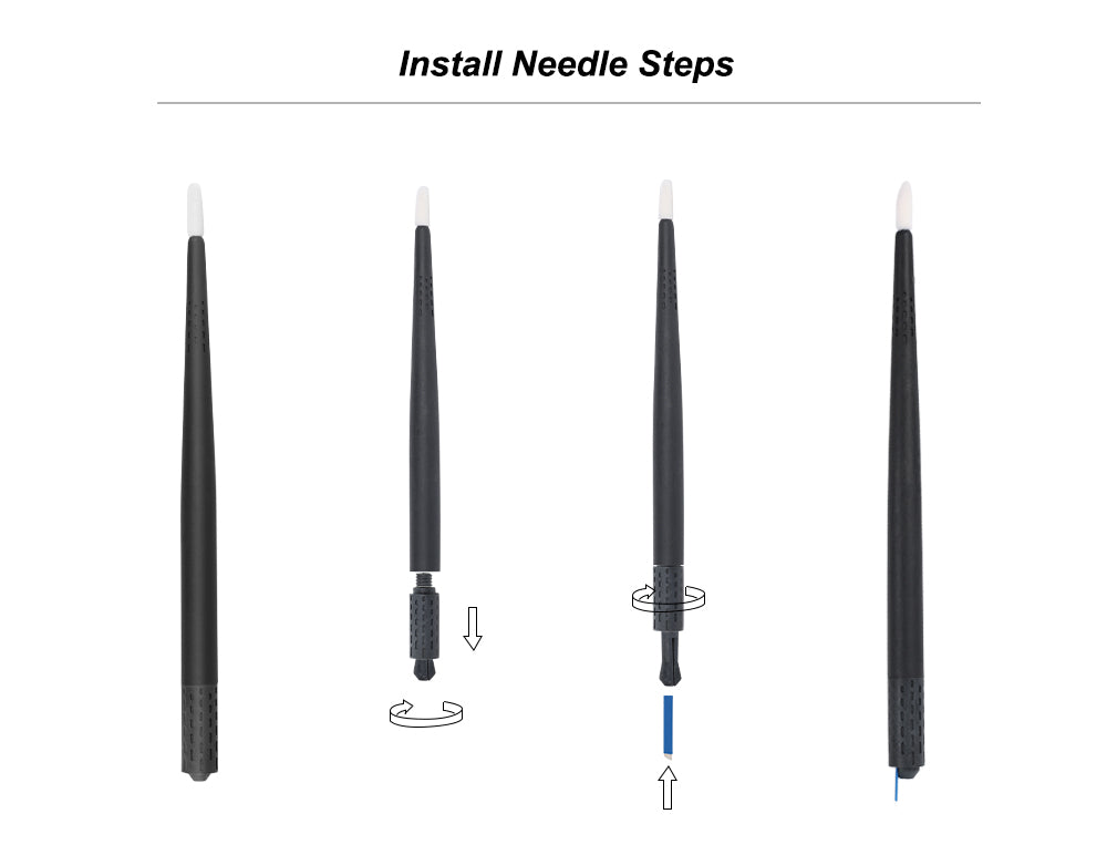 Biodegradable Universal Microblading Holder with Microbrush (Blade Not Included)