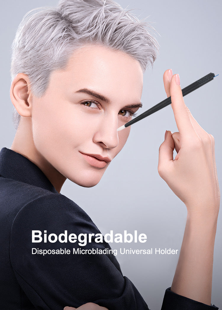 Biodegradable Universal Microblading Holder with Microbrush (Blade Not Included)