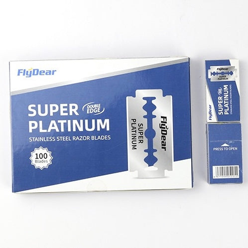 Classic Manual Stainless Steel Double-Edged Razor Blades – 2 Boxes