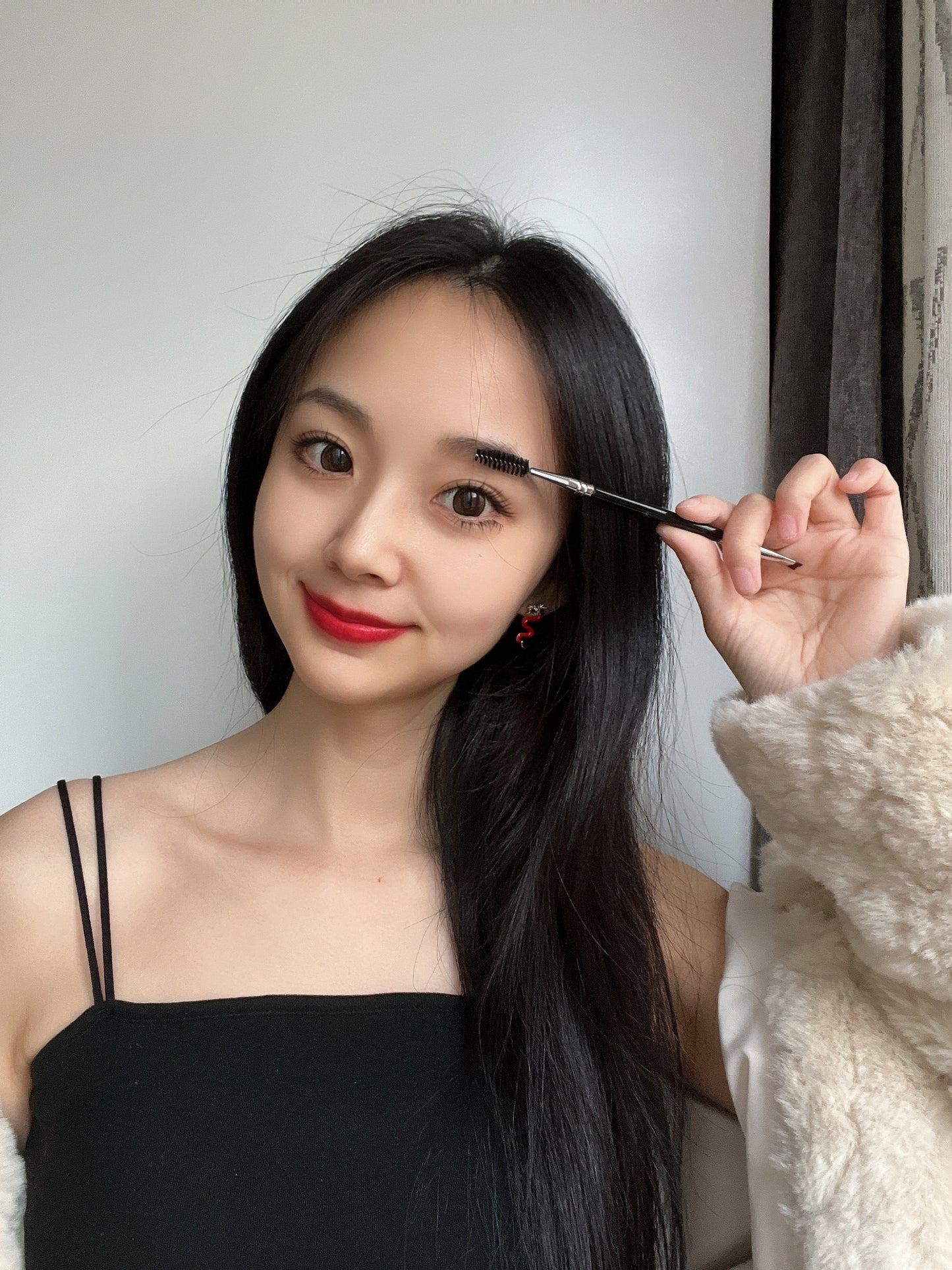 Ultra-Thin Angled Dual-Head Eyebrow Brush - 20PCS