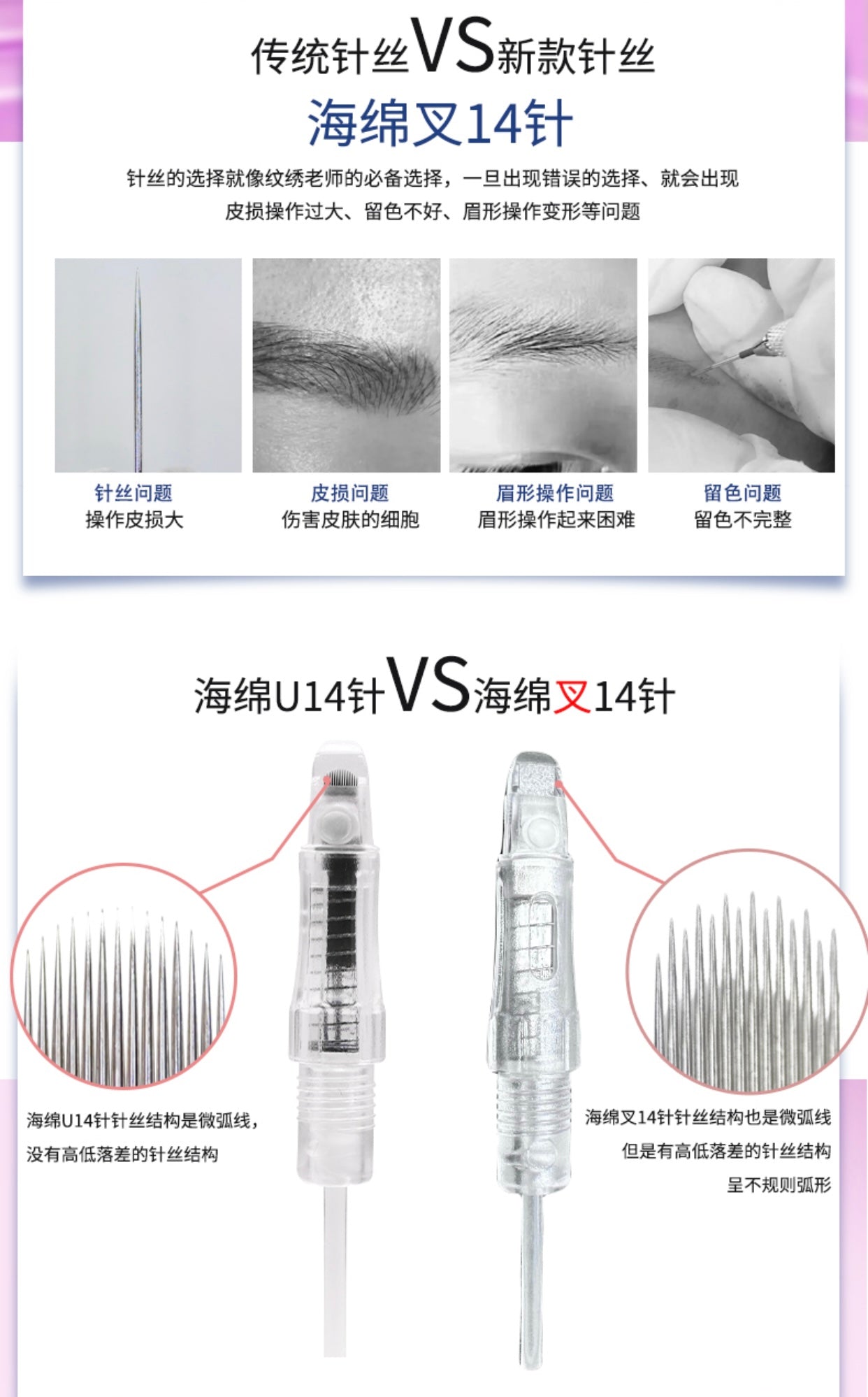 XF Regular XU14 Special PMU Needle - 10PCS/Box (For Use Only with XF Machines – Not Compatible with Other Devices)