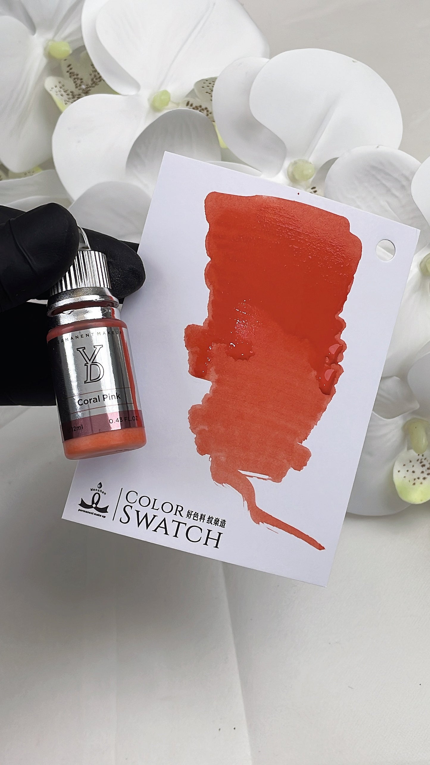 Coral Pink – Powder Hybrid Liquid PMU Pigment