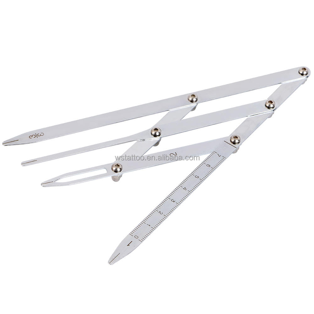 Permanent Makeup 4 Prong Stainless Steel Golden Mean Calipers