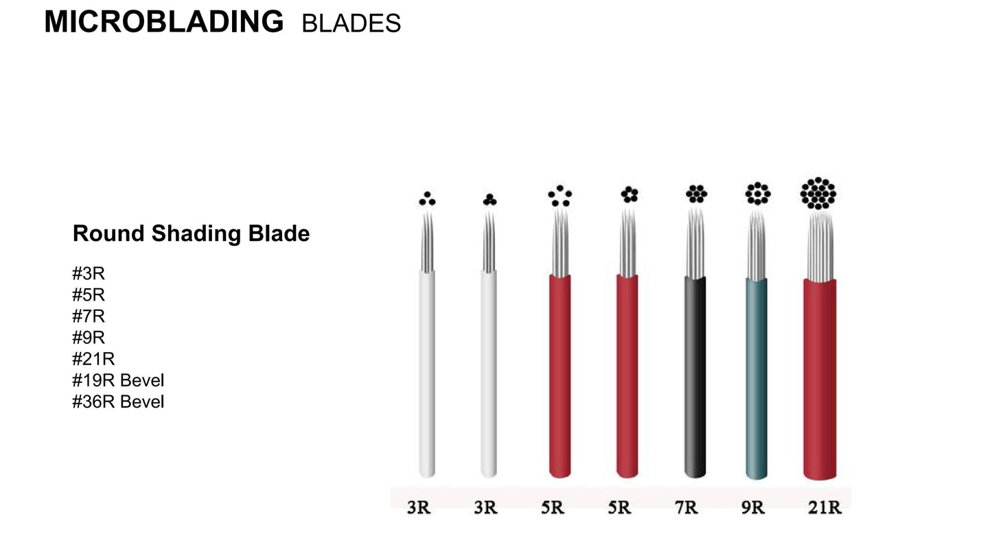 Microblading & Microshading Blades - Variety of Needle Types