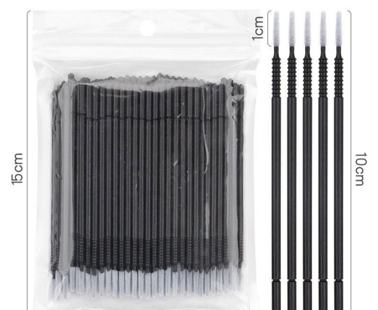 Hisopos de algodón flexibles desechables para maquillaje PMU, herramientas de limpieza