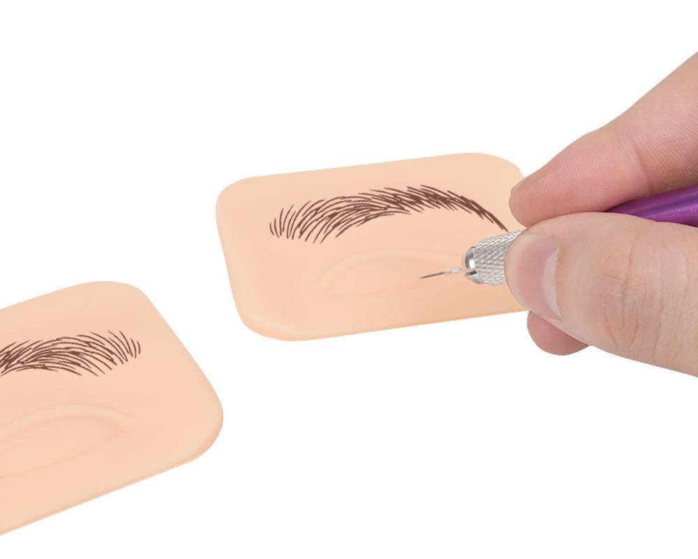 Piel de práctica de silicona 3D PMU para tatuajes de cejas y ojos (10 unidades)