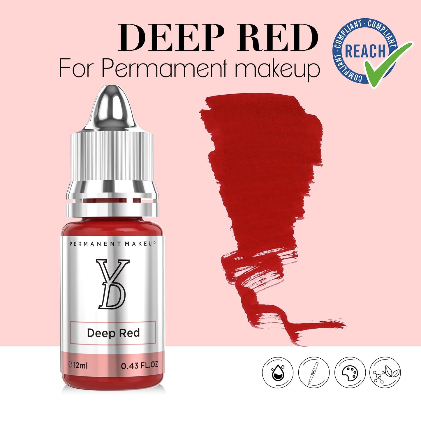Deep Red – Powder Hybrid Liquid PMU Pigment