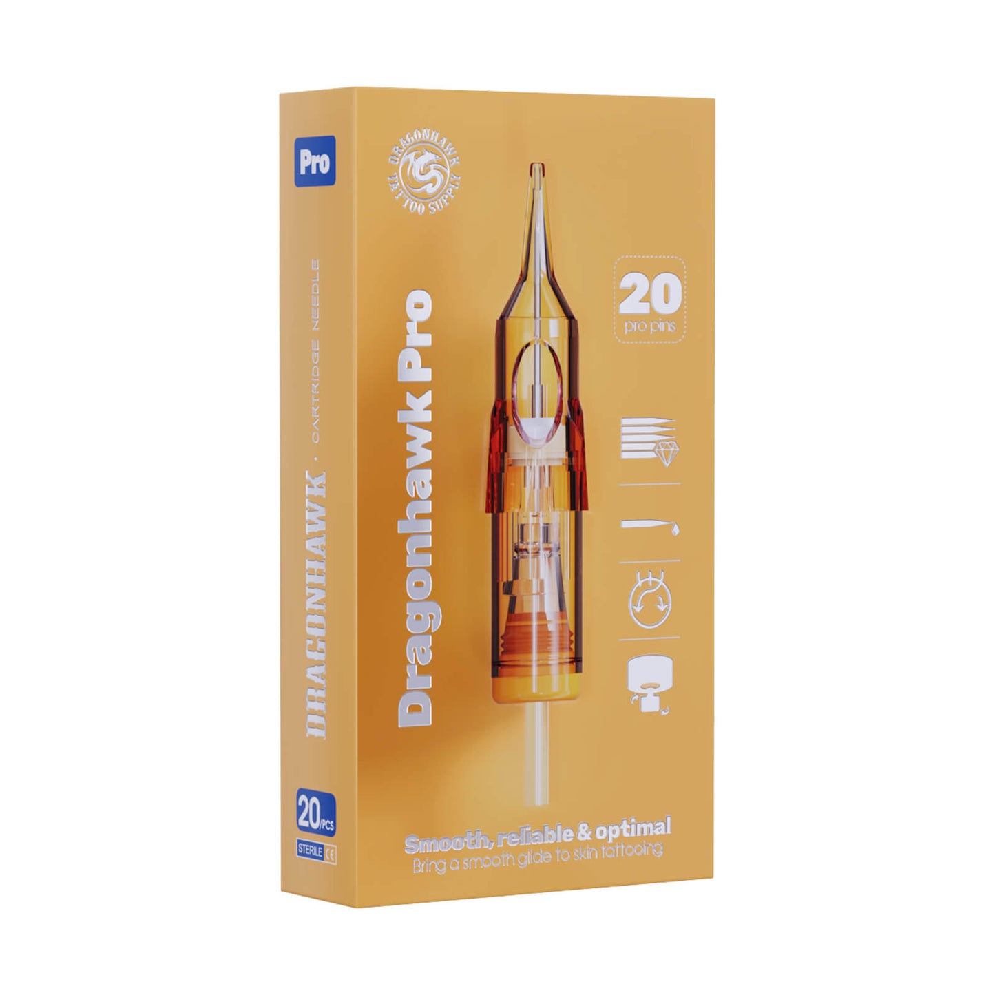 Dragonhawk Pro Tattoo-Nadeln – Schachtel mit 20 Stück