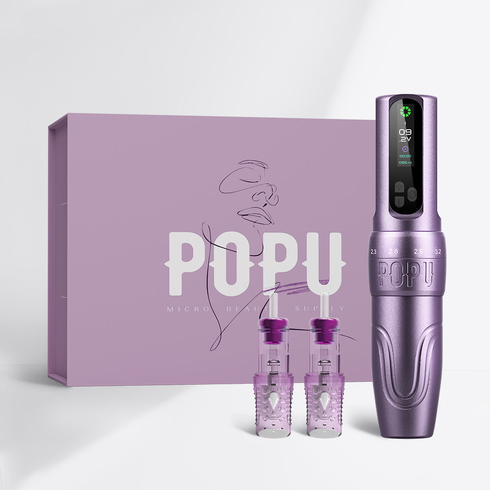 💜POPU DIVA Adjustable Stroke Wireless PMU Pen Machine - Free Shipping