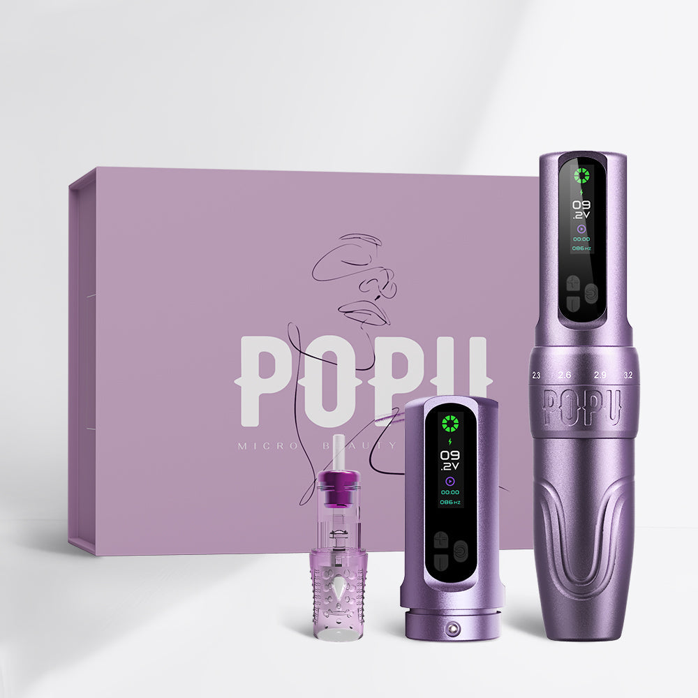 💜POPU DIVA Adjustable Stroke Wireless PMU Pen Machine - Free Shipping