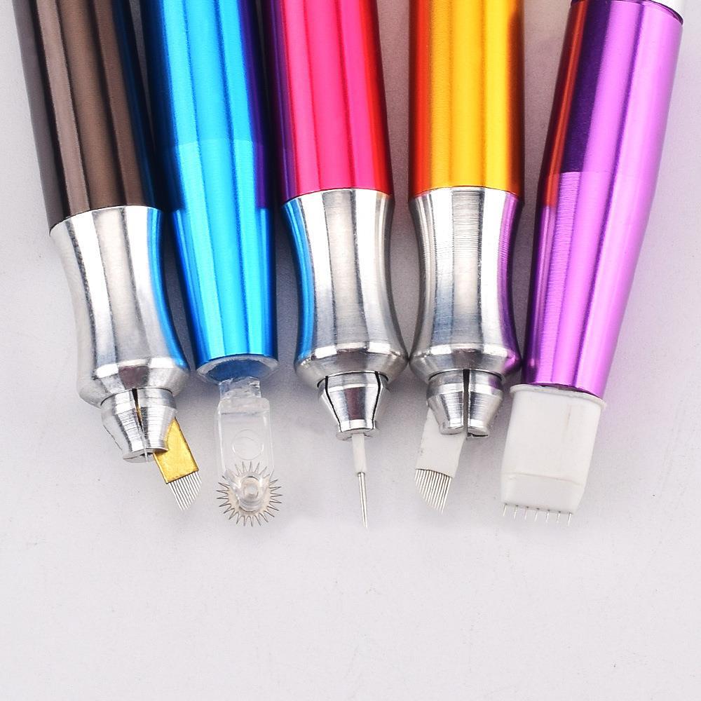 Dual-Head Manual PMU Pen for Microblading Shading - 3 Pieces