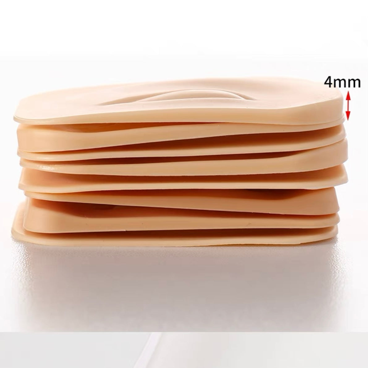 Piel de práctica de silicona 3D PMU para tatuajes de cejas y ojos (10 unidades)
