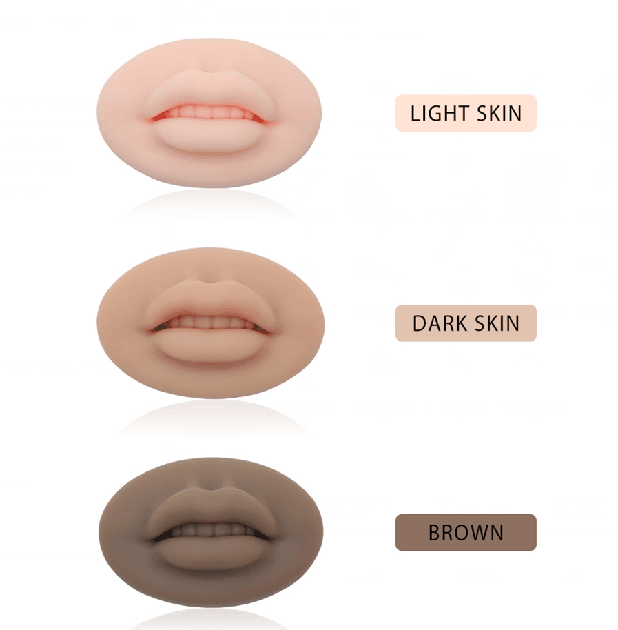 Modelo de práctica labial de silicona 5D de alta calidad, 50 g: perfecto para mapeo labial y entrenamiento de PMU.